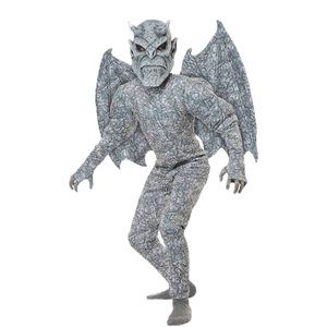 Spirit Ghastly Gargoyle Child Costume  Medieval Monster Wings Halloween Large